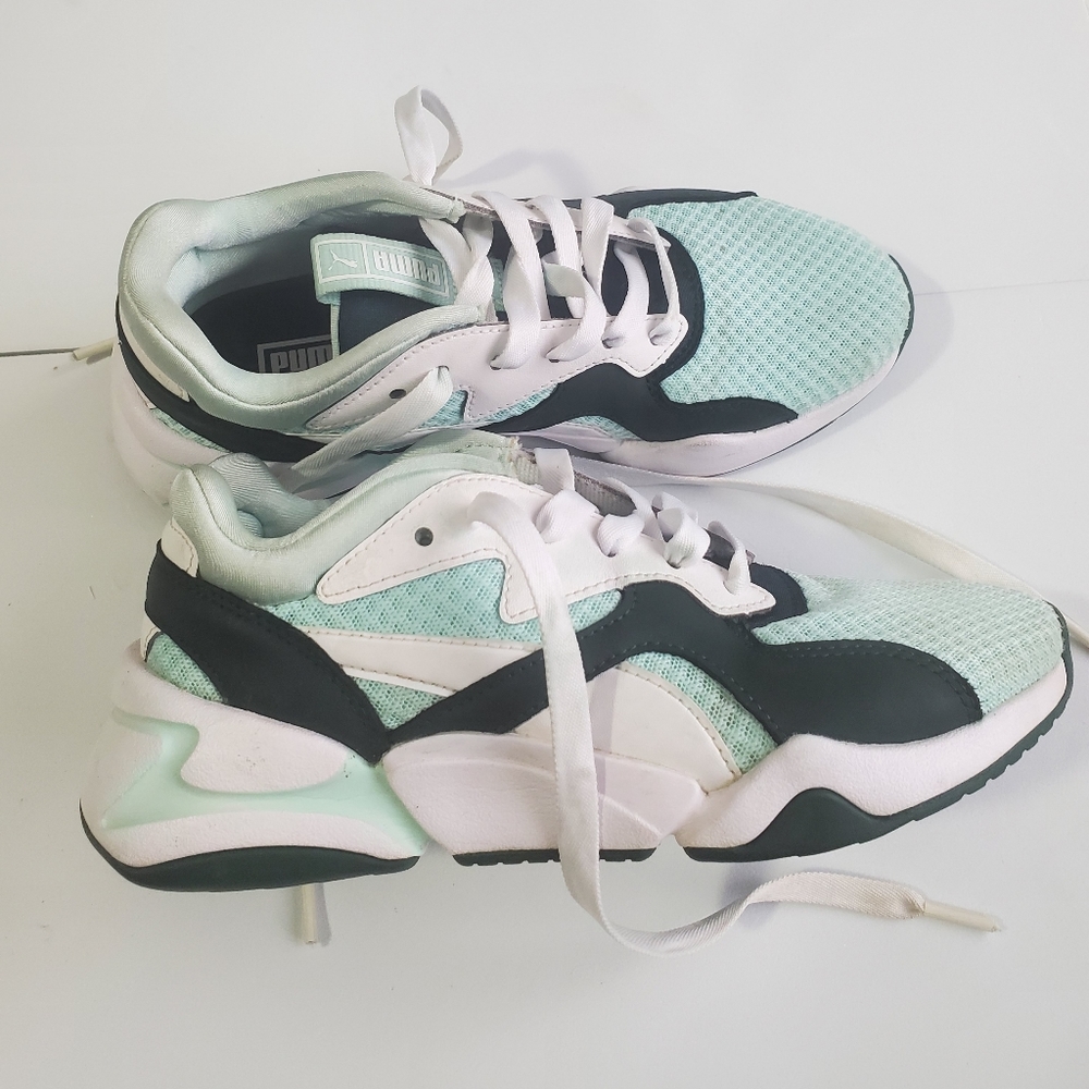 Puma Nova 90's Bloc Fair Aqua woman's  Size 6
